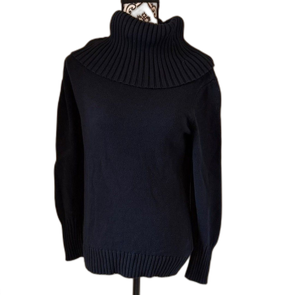 Nautica Navy Blue Turtleneck Sweater